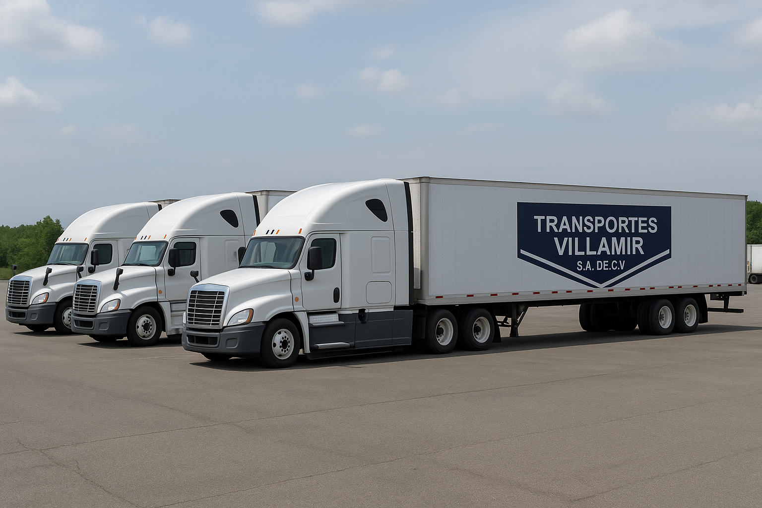 Flota de camiones Transportes Villamir